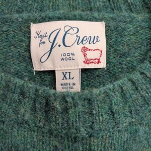 J. Crew Men's Forest Green Wool Sweater